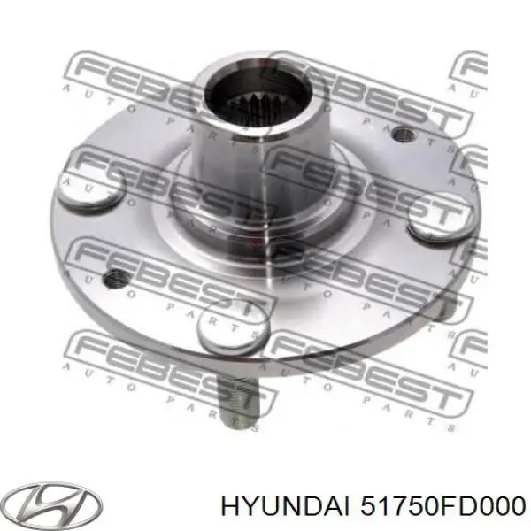 Cubo dianteiro Hyundai/Kia 51750FD000