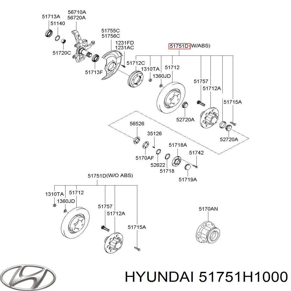 51751H1000 Hyundai/Kia 