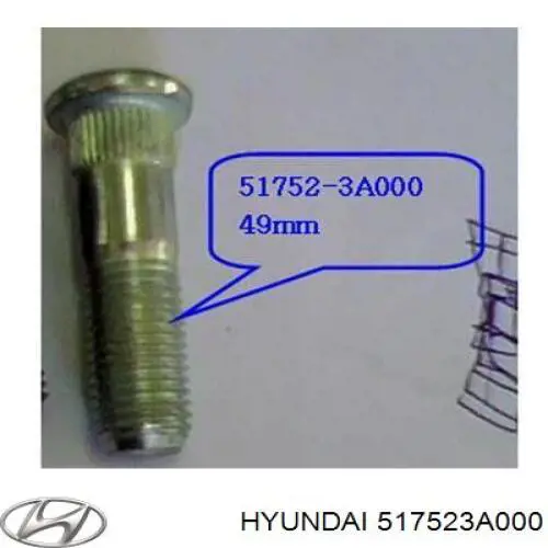 Болт маточини 517523A000 Hyundai/Kia