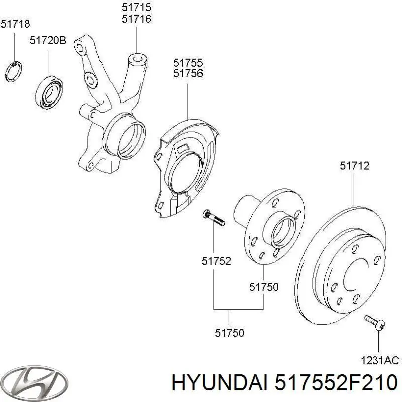 Купить 517552F210 Hyundai/Kia Защита тормозного диска, переднего, левого