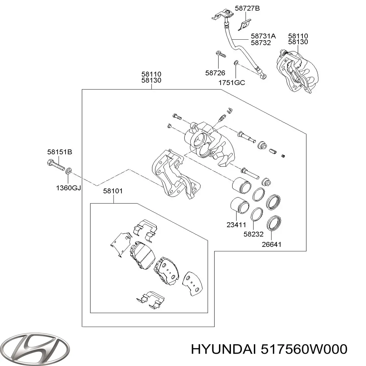  517560W000 Hyundai/Kia