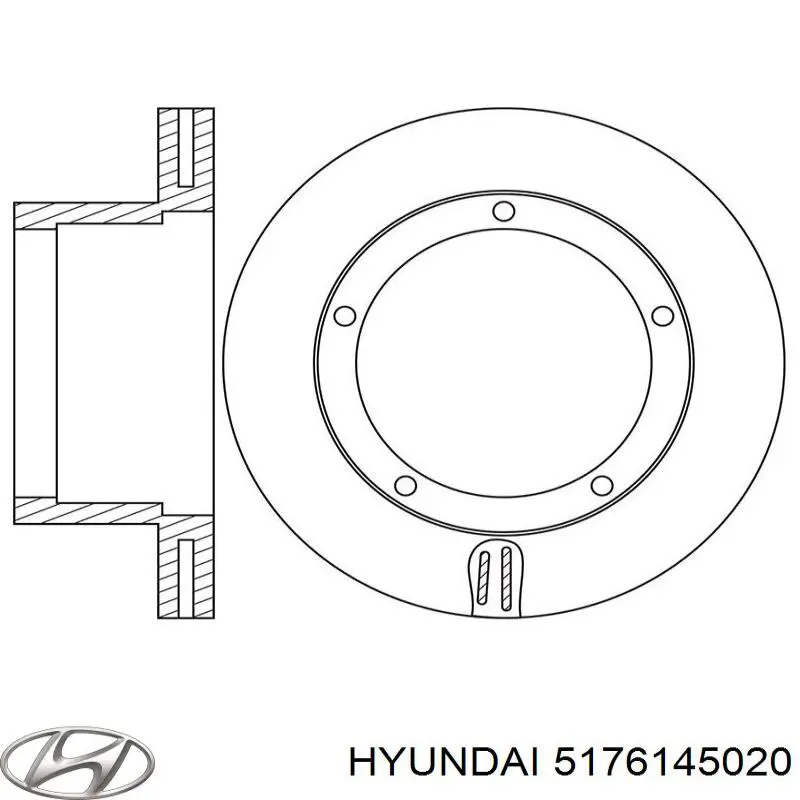 5176145020 Hyundai/Kia диск тормозной передний