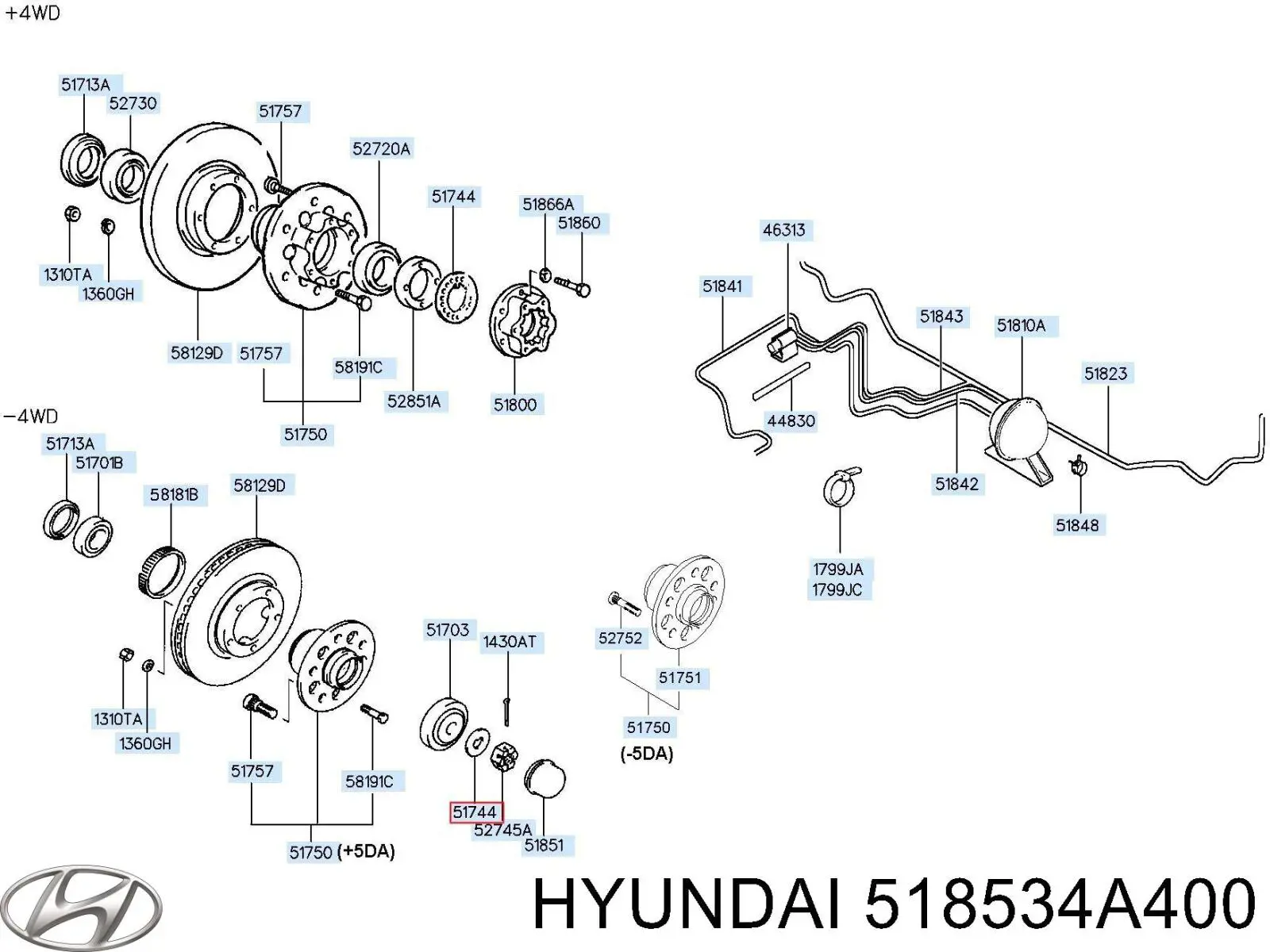  518534A400 Hyundai/Kia