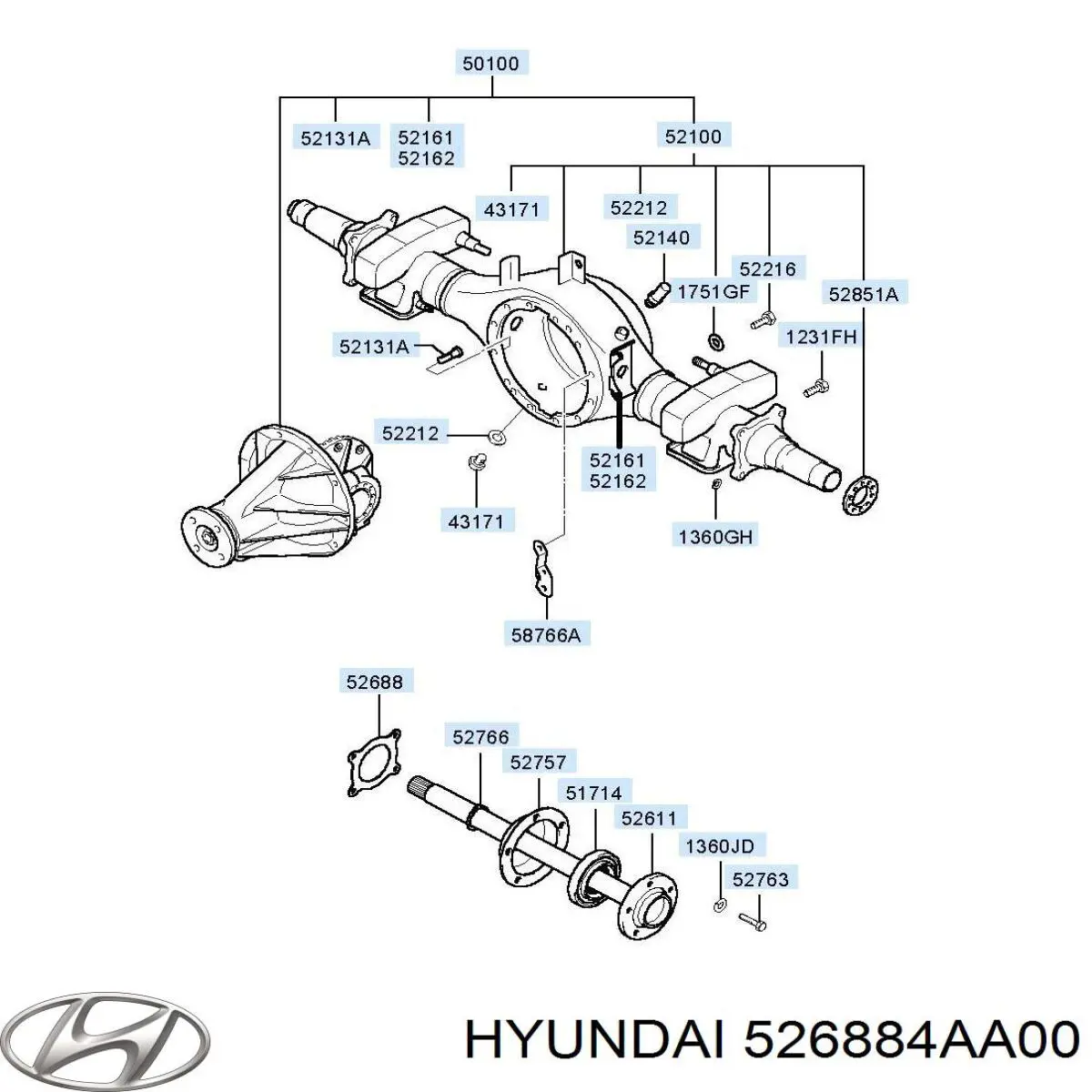  526884AA00 Hyundai/Kia