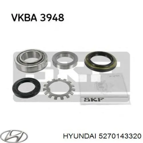 Подшипники задней ступицы Hyundai/Kia 5270143320 цена, от 36.34 USD