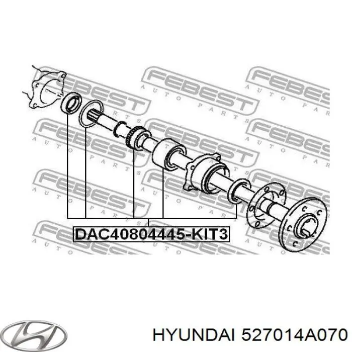 Задний подшипник Hyundai/Kia 527014A070