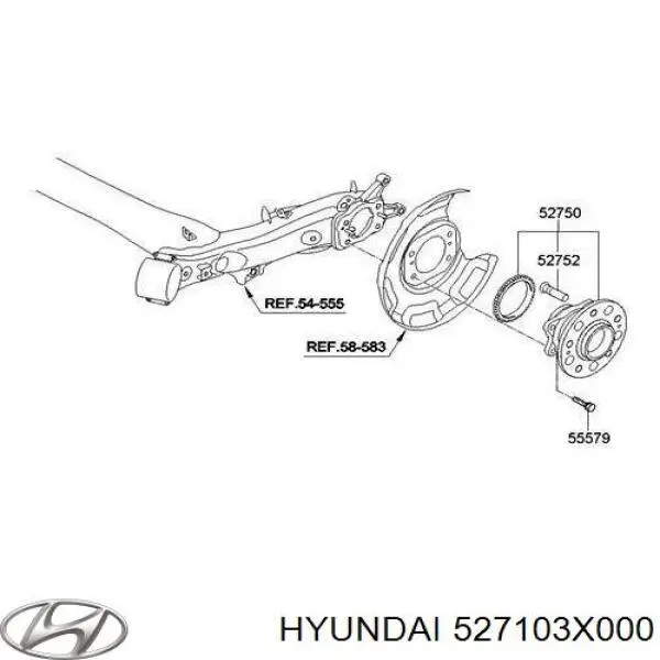 527103X000 Hyundai/Kia Ступица задняя