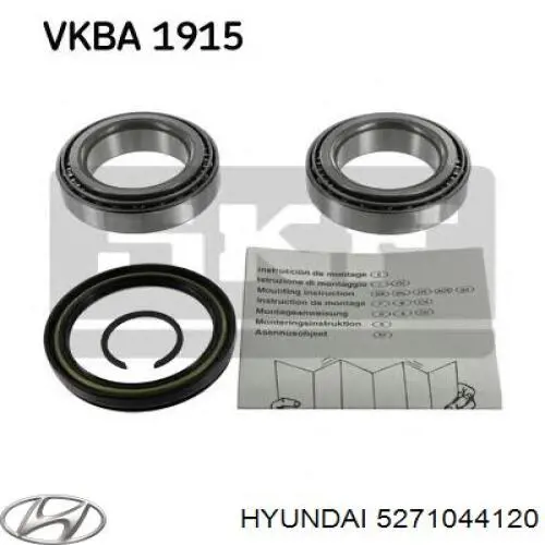 Подшипник ступицы передней внутренний Hyundai/Kia 5271044120