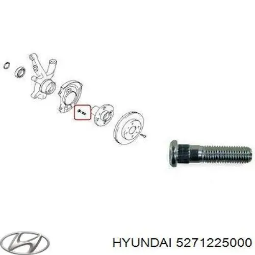 Купить KM0702389 KAP Колесный болт задний