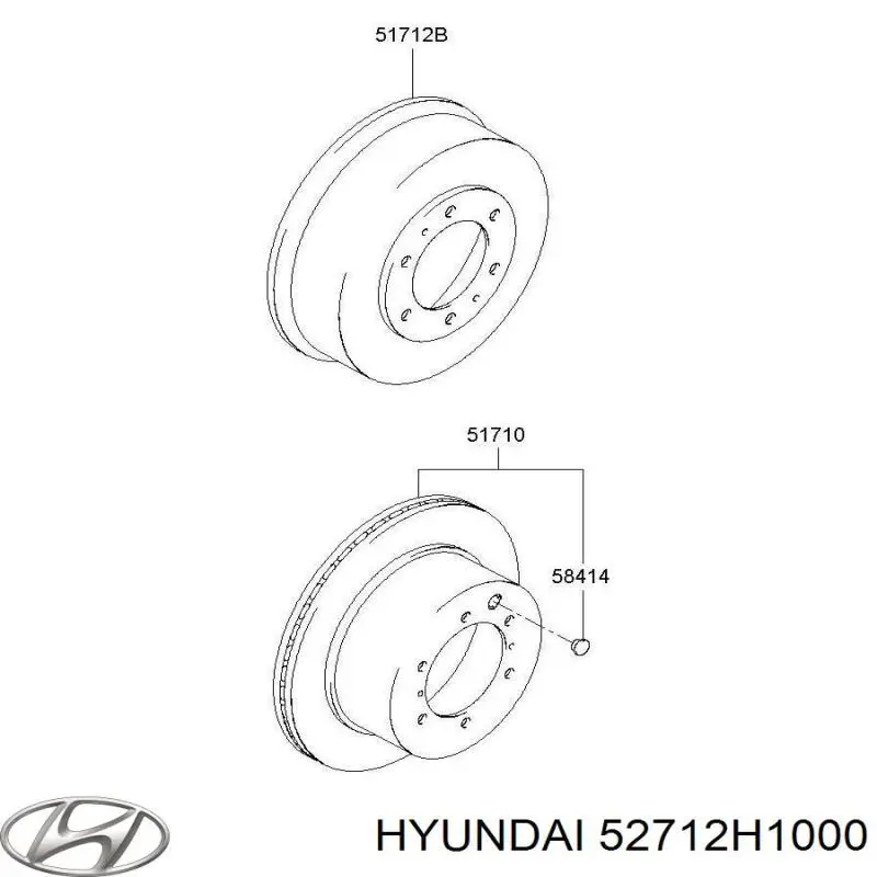 52712H1000 Hyundai/Kia барабан тормозной задний