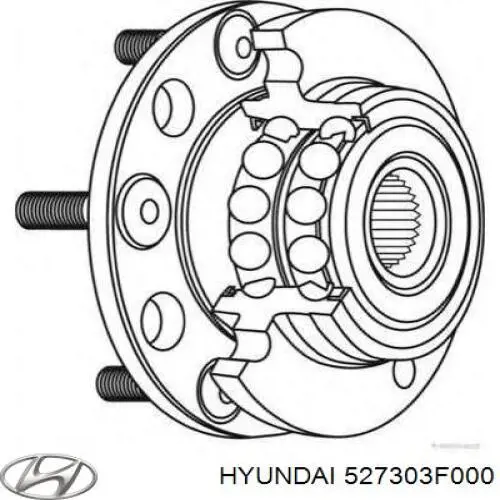 Купить 527303F000 Hyundai/Kia Задняя шпиндель