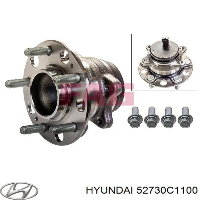 Cubo traseiro Hyundai/Kia 52730C1100