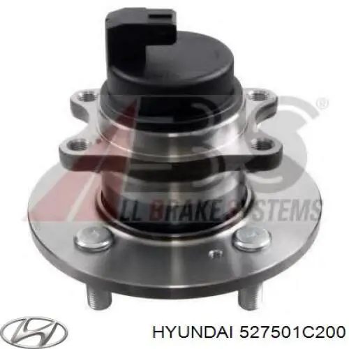 Cubo de rueda trasero 527501C200 Hyundai/Kia