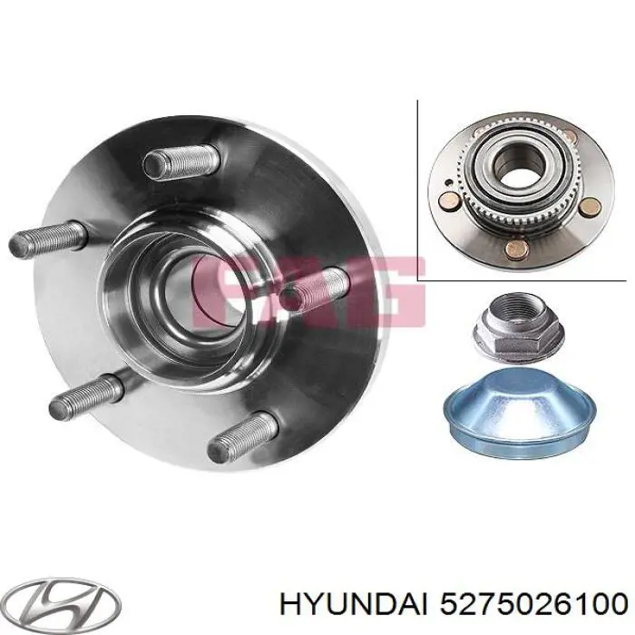 Задняя ступица 5275026100 Hyundai/Kia