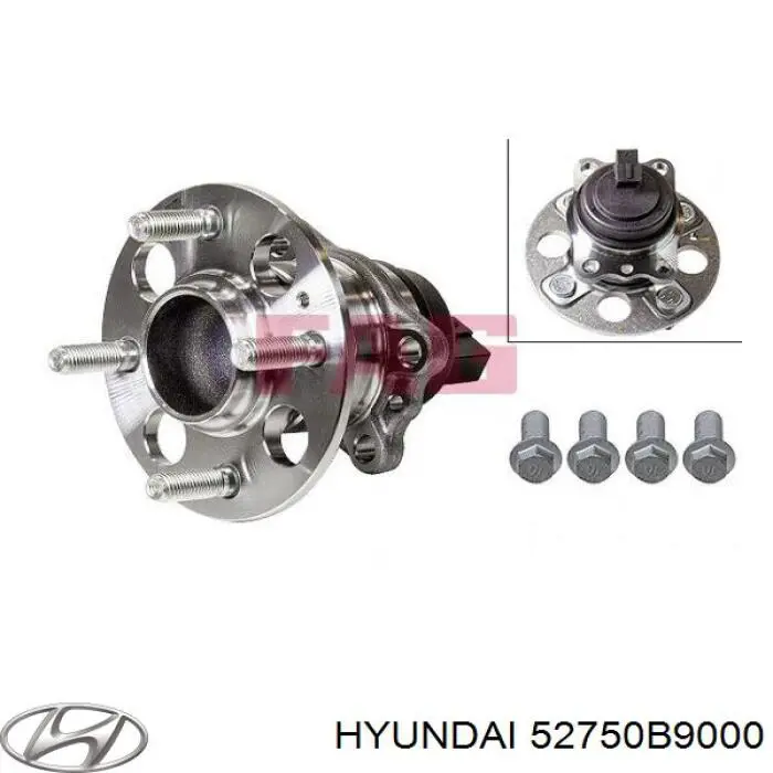 Ступицы задних колес Hyundai/Kia 52750B9000 цена, от 88.35 USD