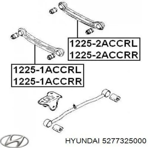 Купить 5277325000 Hyundai/Kia Сайлентблок заднего поперечного рычага внутренний