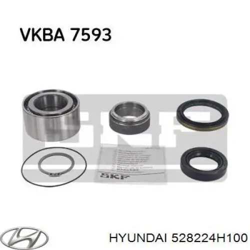 Купить 528224H100 Hyundai/Kia Кольцо стопорное подшипника задней полуоси