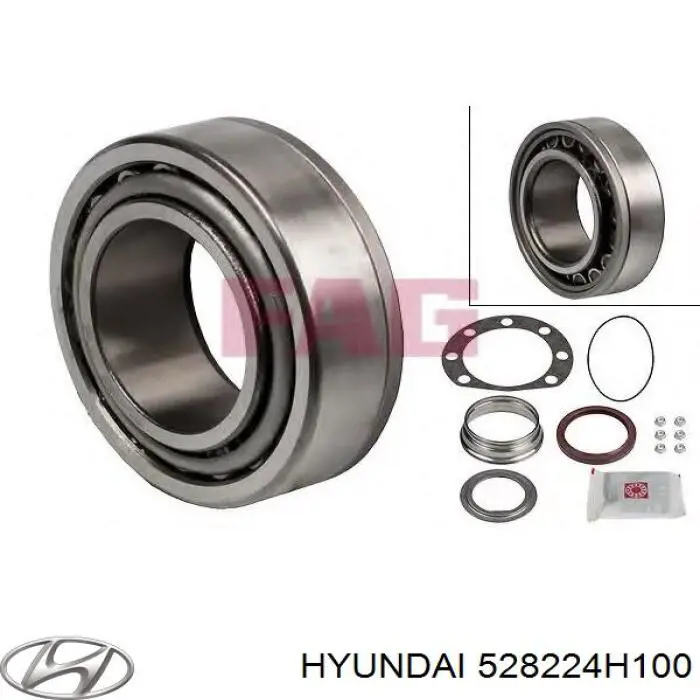 528224H100 Hyundai/Kia Кольцо стопорное подшипника задней полуоси