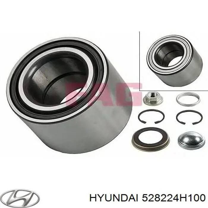 Кольцо стопорное подшипника задней полуоси 528224H100 Hyundai/Kia