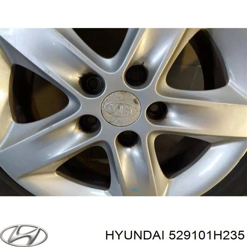 529101H235 Hyundai/Kia discos de roda de aleação ligeira (de aleação ligeira, de titânio)