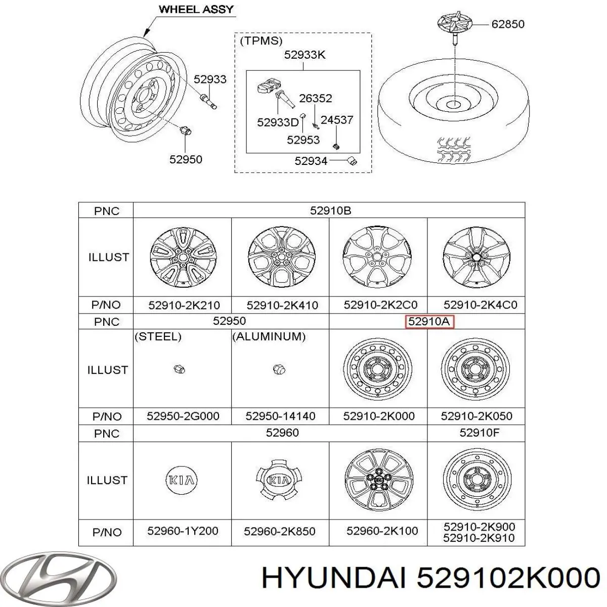  529102K000 Hyundai/Kia