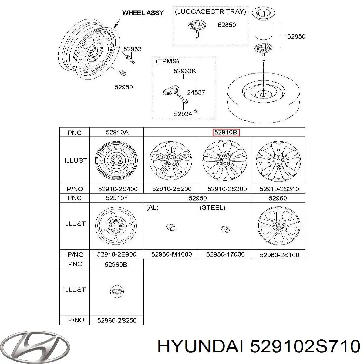 Купить 529102S710 Hyundai/Kia Диски колесные
