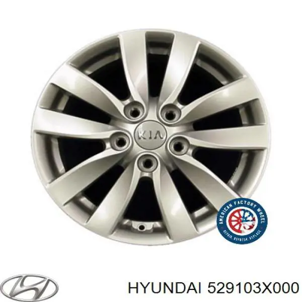 529103X000 Hyundai/Kia discos de roda de aço (estampados)