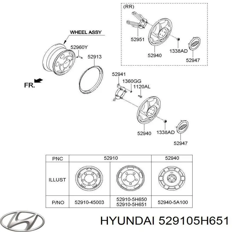 529105H651 Hyundai/Kia 