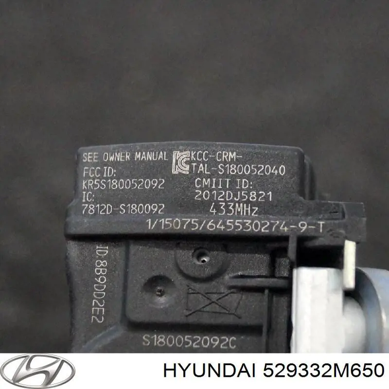 Sensor De Presion De Neumaticos 529332M650 Hyundai/Kia