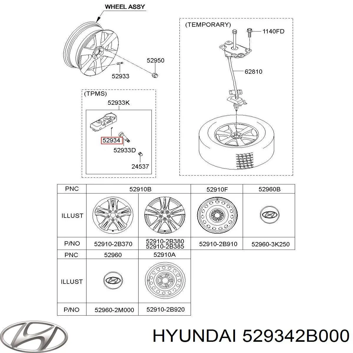  529342B000 Hyundai/Kia