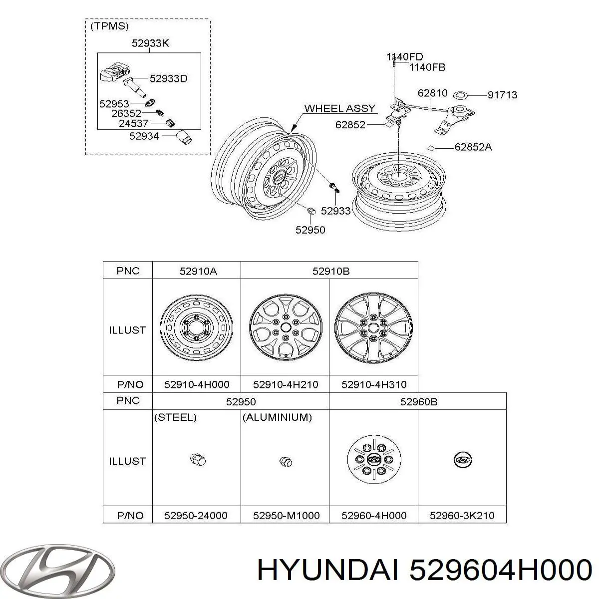 Колпак колесного диска Hyundai/Kia 529604H000 цена, от 5.64 USD