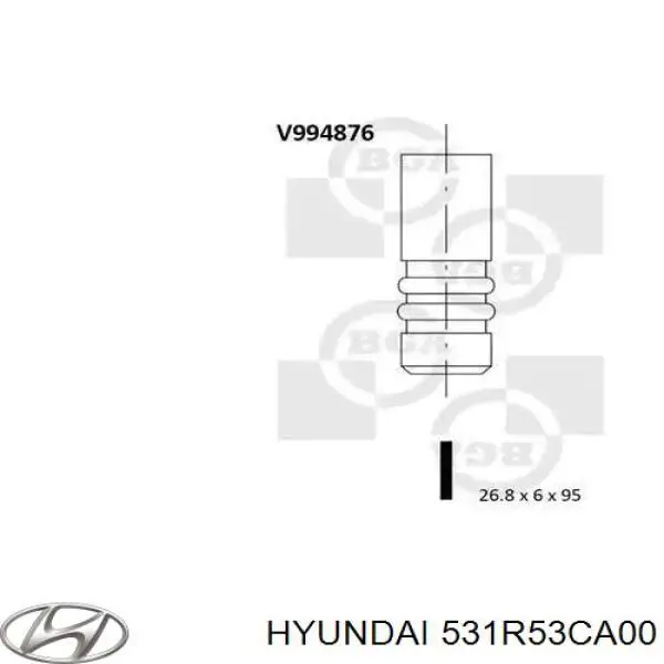 Головка блока цилиндров (ГБЦ) правая Hyundai/Kia 221103C200 цена, от 87.42 USD