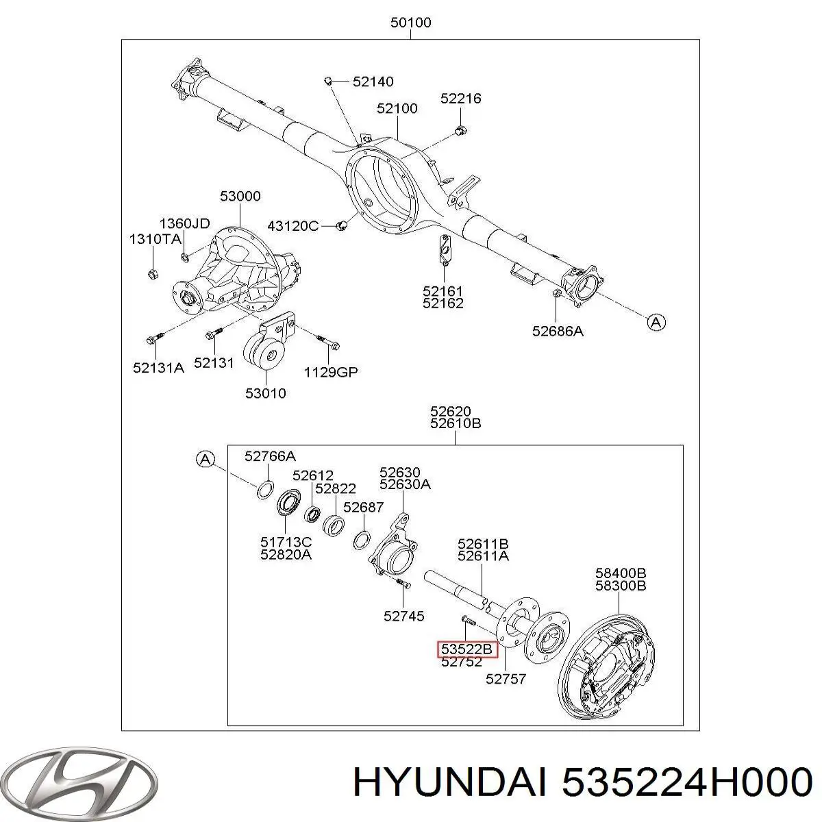  535224H000 Hyundai/Kia