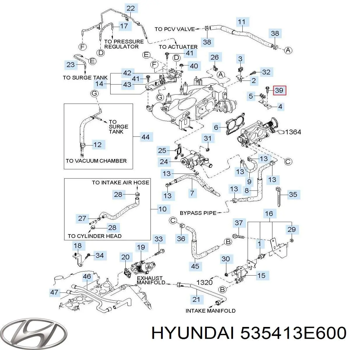 535413E600 Hyundai/Kia 