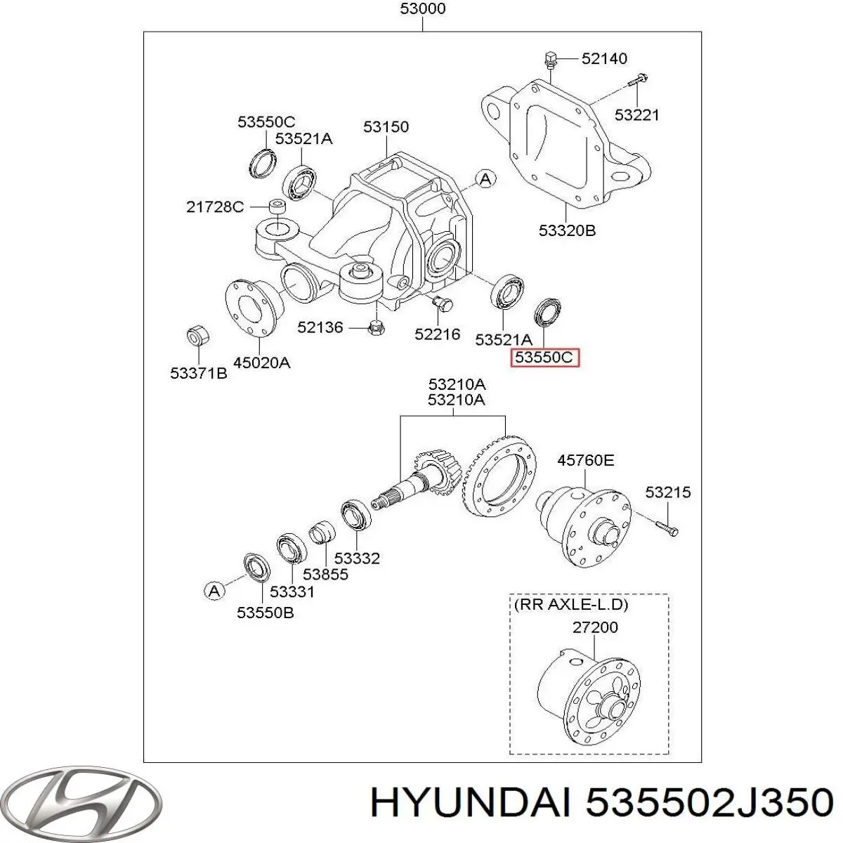  Hyundai/Kia 535502J350 цена, от 42.37 USD