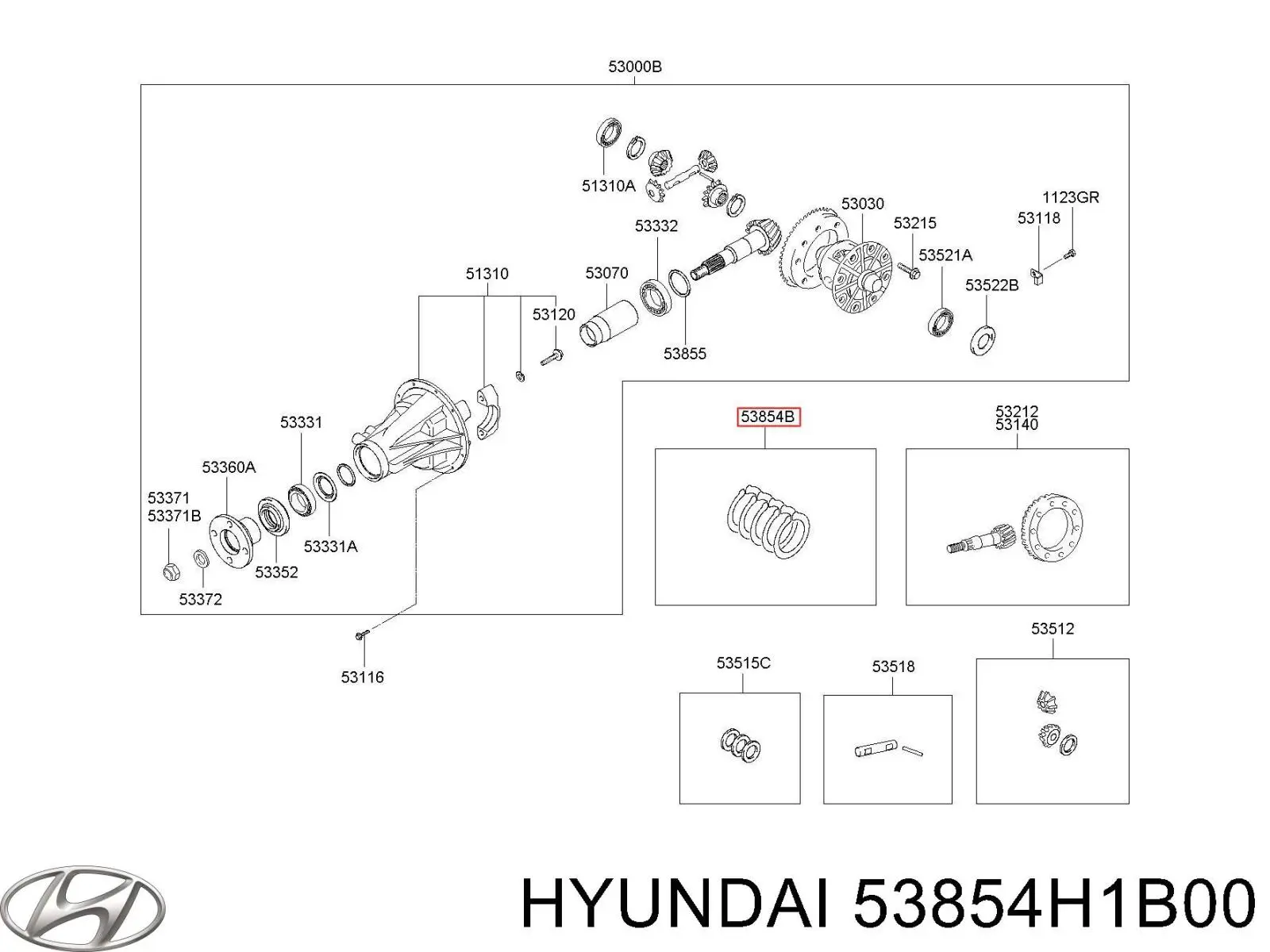 53854H1B00 Hyundai/Kia 