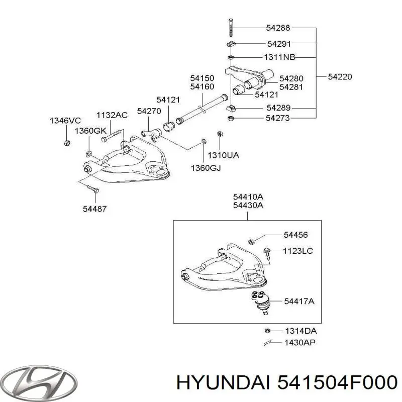  541504F000 Hyundai/Kia