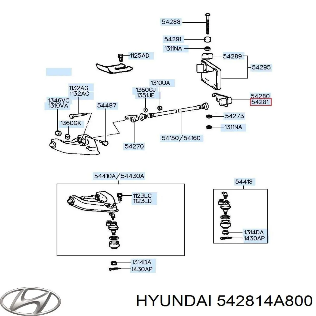  542814A800 Hyundai/Kia