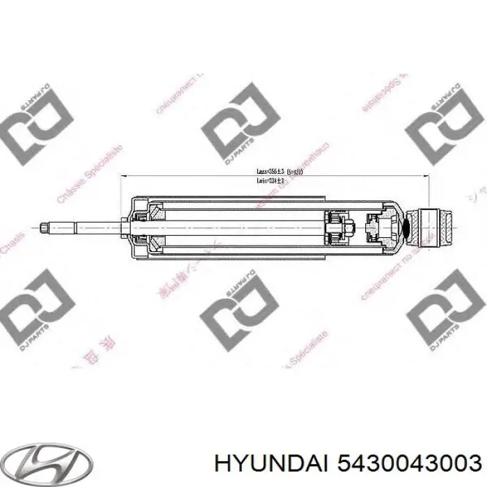 5430043003 Hyundai/Kia amortecedor dianteiro