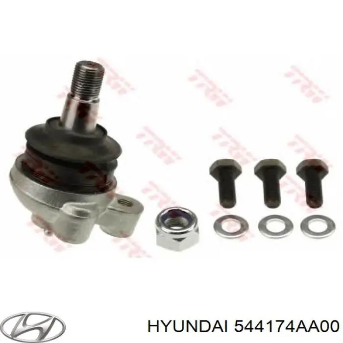 Верхняя шаровая опора Hyundai/Kia 544174AA00 цена, от 15.15 USD