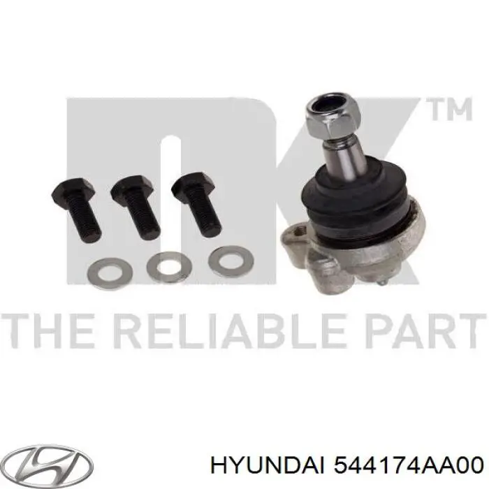 Купить 544174AA00 Hyundai/Kia Верхняя шаровая опора