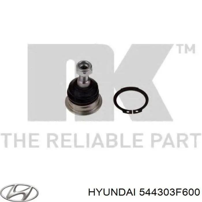 Верхняя шаровая опора Hyundai/Kia 544303F600 цена, от 12.68 USD