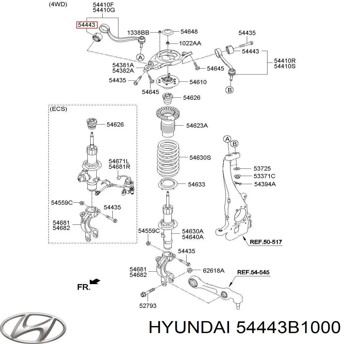  54443B1000 Hyundai/Kia