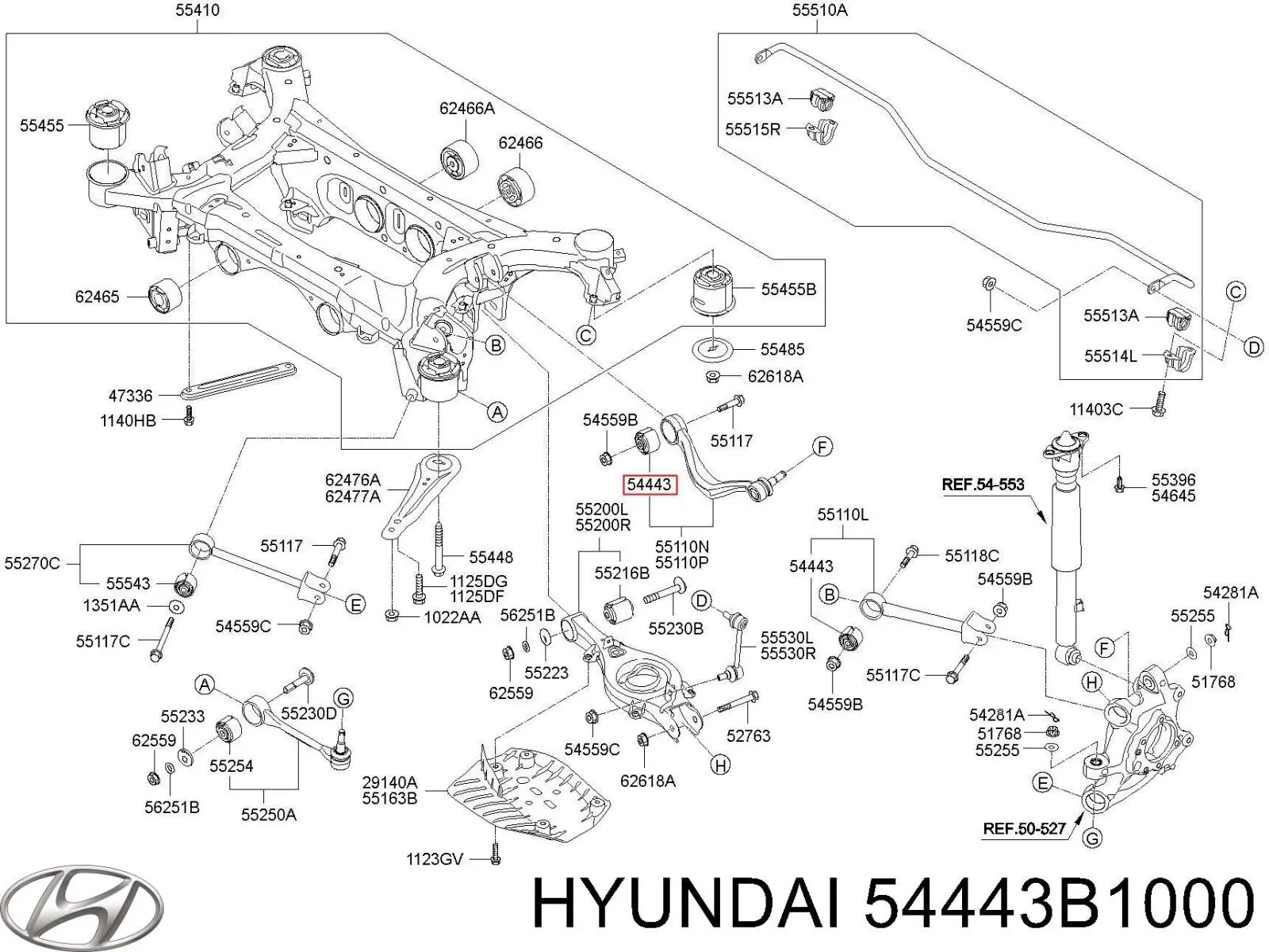  Hyundai/Kia 54443B1000 цена, от 16.15 USD
