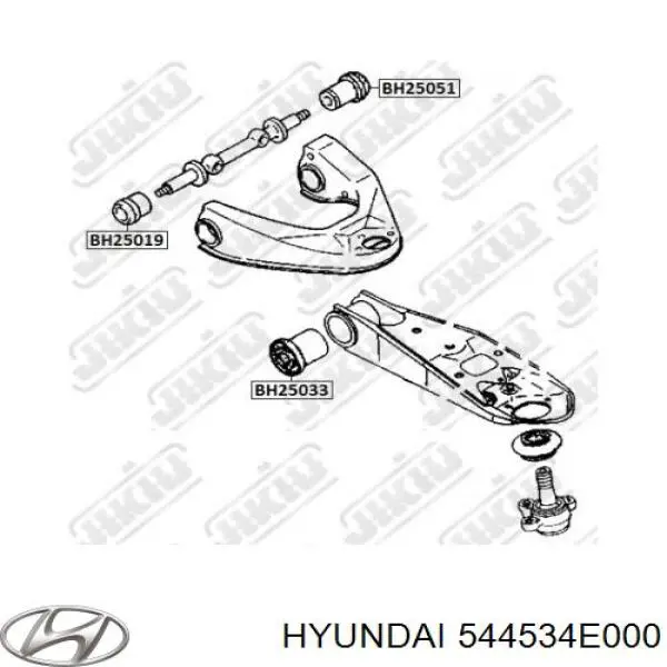 Сайлентблок переднего верхнего рычага 544534E000 Hyundai/Kia