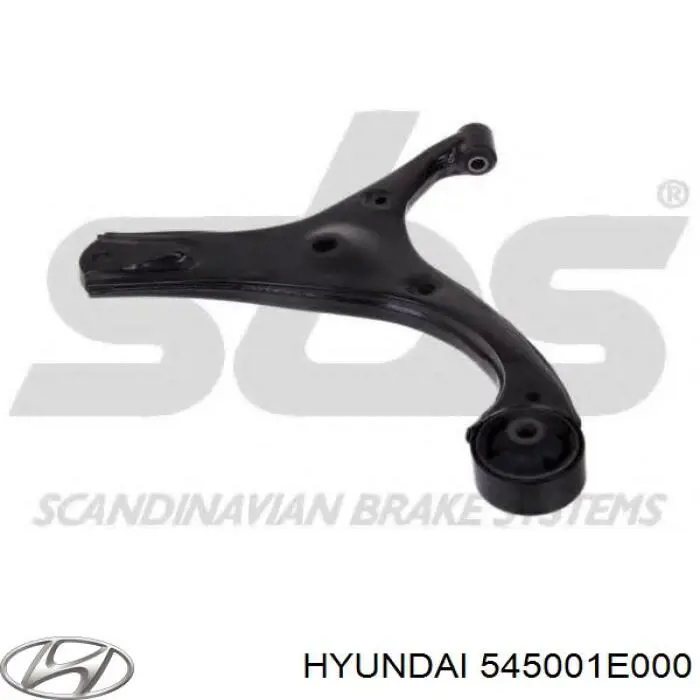 Рычаг передний нижний левый Hyundai/Kia 545001E000