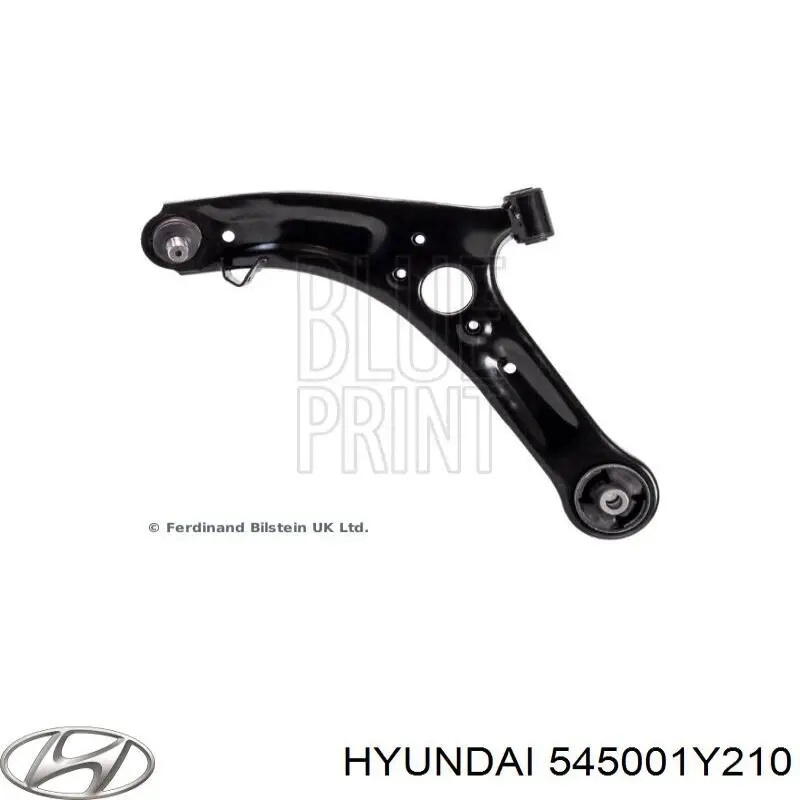 545001Y210 Hyundai/Kia braço oscilante inferior esquerdo de suspensão dianteira