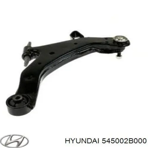 545002B000 Hyundai/Kia braço oscilante inferior esquerdo de suspensão dianteira