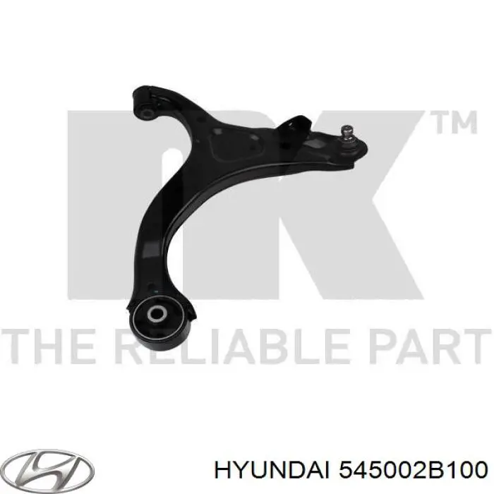 Рычаг передний нижний левый Hyundai/Kia 545002B100