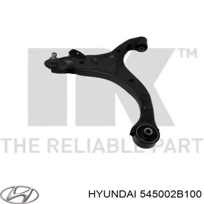 545002B100 Hyundai/Kia Рычаг передней подвески нижний левый